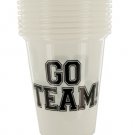 Go Team Plastic Party Cups