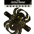 Halloween Honeycomb Spiders Jointed Banner