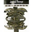 Halloween Honeycomb Bats Jointed Banner