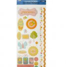 Precious Girl Clear Stickers with Glitter Accents