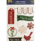 Merry Christmas Self-Adhesive Fabric Favorites
