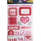 Sweet Love Card Kit with Glitter Accents