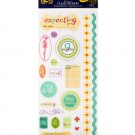 Pregnancy Clear Stickers with Glitter Accents