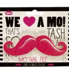 Pink Mustache Nail File