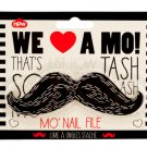 Black Mustache Nail File
