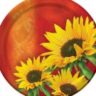 Sunflower Style Round Plates Set