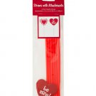 Valentine's Day Straws with Heart Attachments