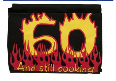 60 And Still Cooking Novelty Apron