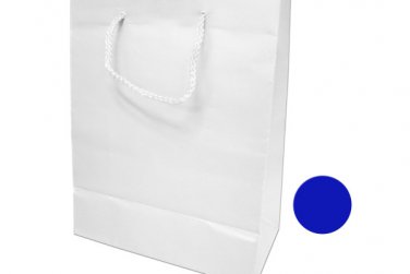 Medium Blue &amp; White Gift Bag