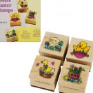 Wooden Easter Stamps Set