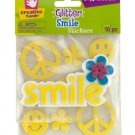 Glitter Smile Foam Stickers