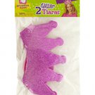 Pink Glitter Foam Tiaras
