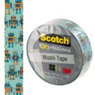 Scotch Expressions Robots Washi Tape