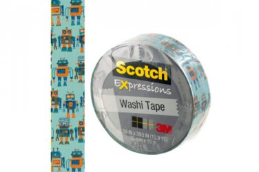 Scotch Expressions Robots Washi Tape