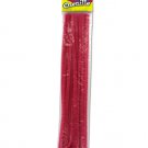 Bright pink chenille stems, pack of 25