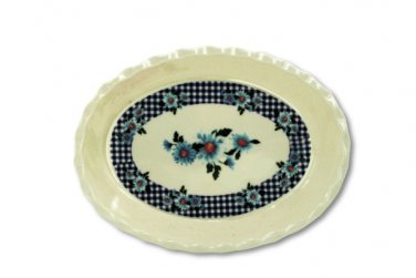Plastic Tray with Gingham &amp; Sunflower Design