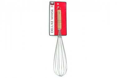 Whisk with wood handle