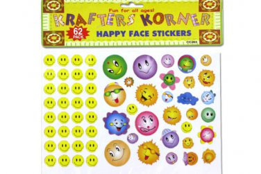 Happy face stickers