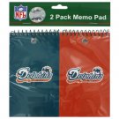 Miami Dolphins NFL note pads, pack of 2