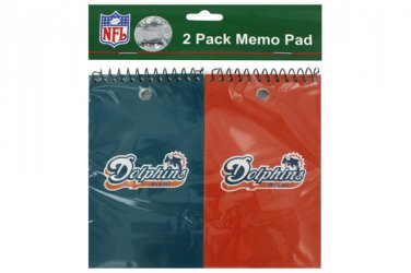 Miami Dolphins NFL note pads, pack of 2