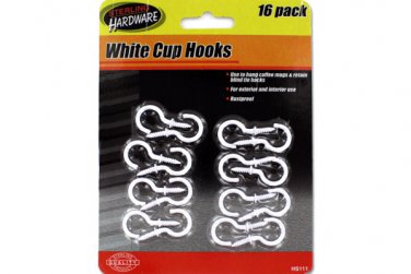 White Cup Hooks