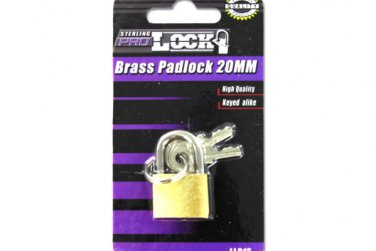 20 MM brass Padlock with keys