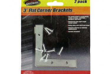 Flat Corner Brackets with Screws