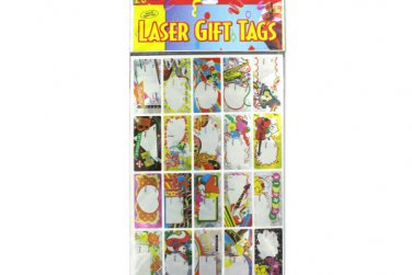 Laser Sticker Birthday Gift Tags