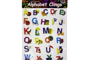 Alphabet window clings