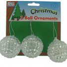 Ball ornaments, pack of 3