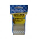 Packing tape, 65 feet with bonus tape dispenser
