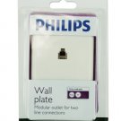 Philips Wall Plate for 2 lines