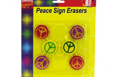 Peace Sign Erasers