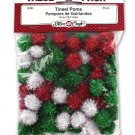Tinsel pom poms