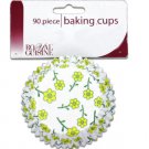Baking cups with spring flower design