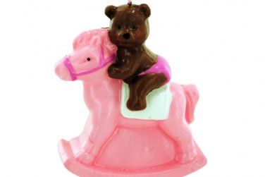 3.5x4 pnk bear candl 6421