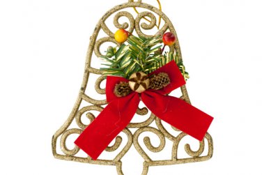 Christmas Glitter Bell Hanging Decoration