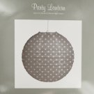 Grey & White Polka Dot Paper Party Lantern