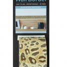 Cheetah Pattern Mini Repositionable Wall Border