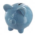 Blue Ceramic Piggy Bank