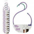 Braided Scarf & Accessory Hanger Set Clip Strip