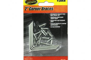 Corner Braces with Mounting Hardware