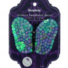 simplicity sequin butterfly slide on headband decor