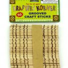 Grooved craft sticks