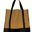 Tan/Black Shopping Tote
