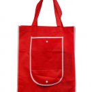 Red Shopping Tote with Pocket