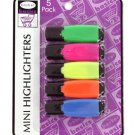 Mini highlighters, pack of 5
