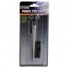 Pencil Tire Gauge with Valve Covers