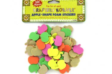 Apple-Shape Foam Stickers