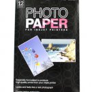 4 x 6 photo paper- 12 sheets in a pack